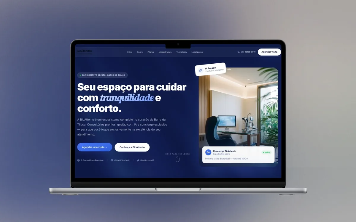 Site criado para BioAttento