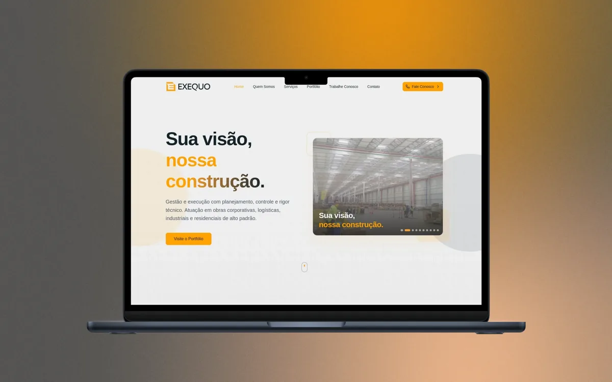 Site criado para Exequo