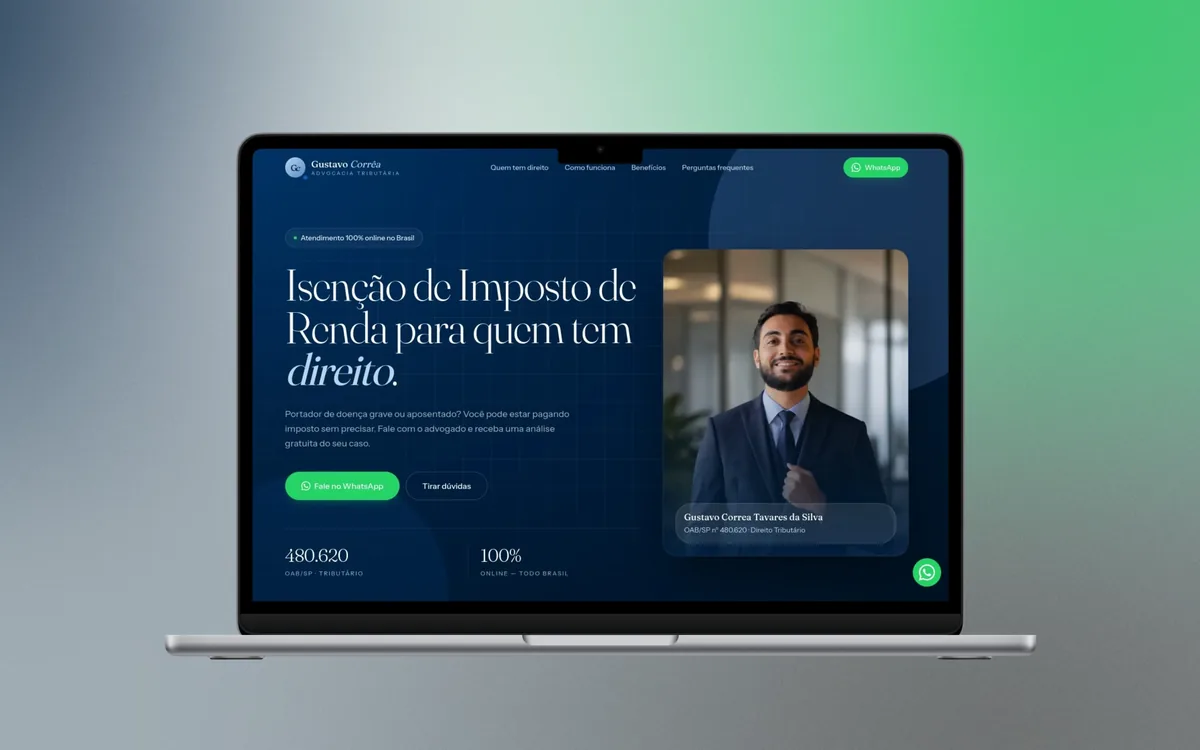 Site criado para Isenção IR