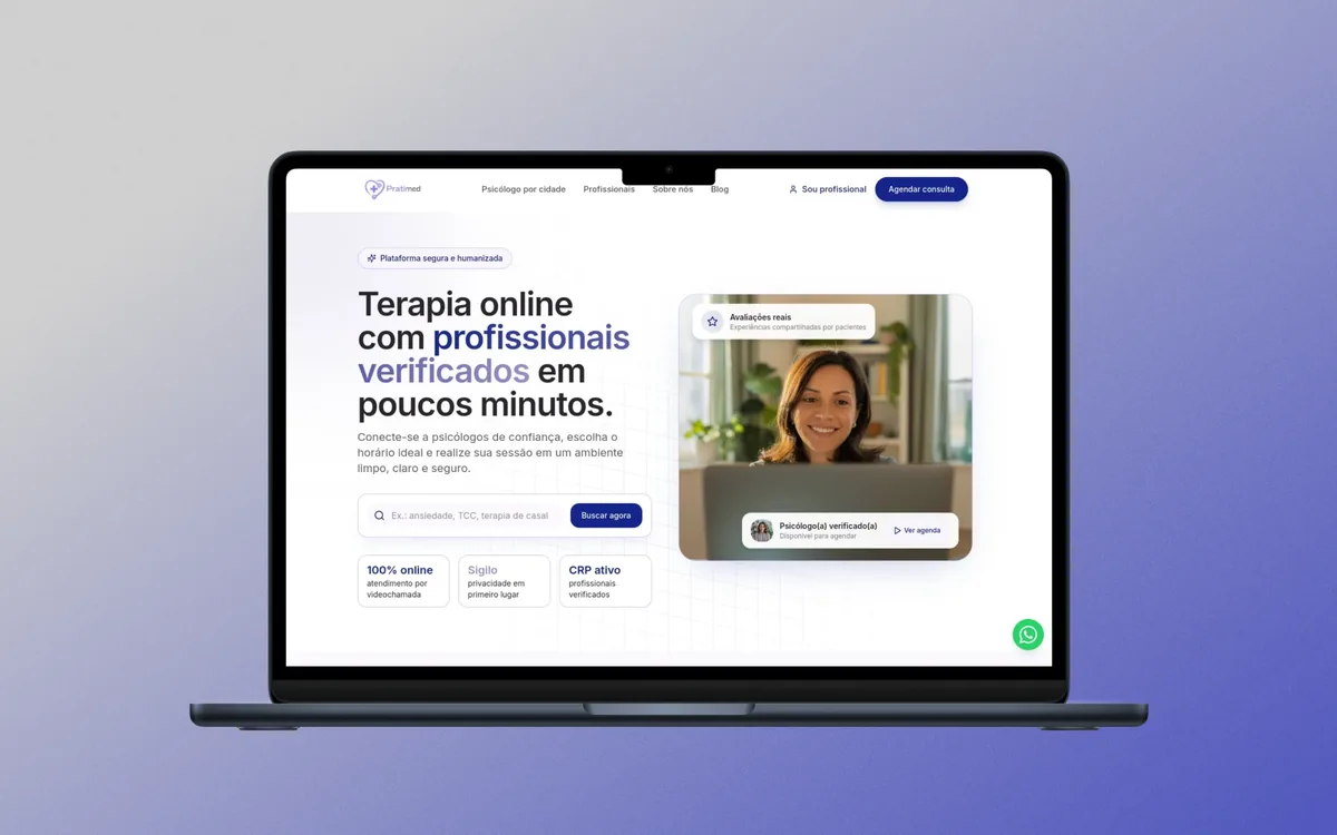 Site criado para PratiMed