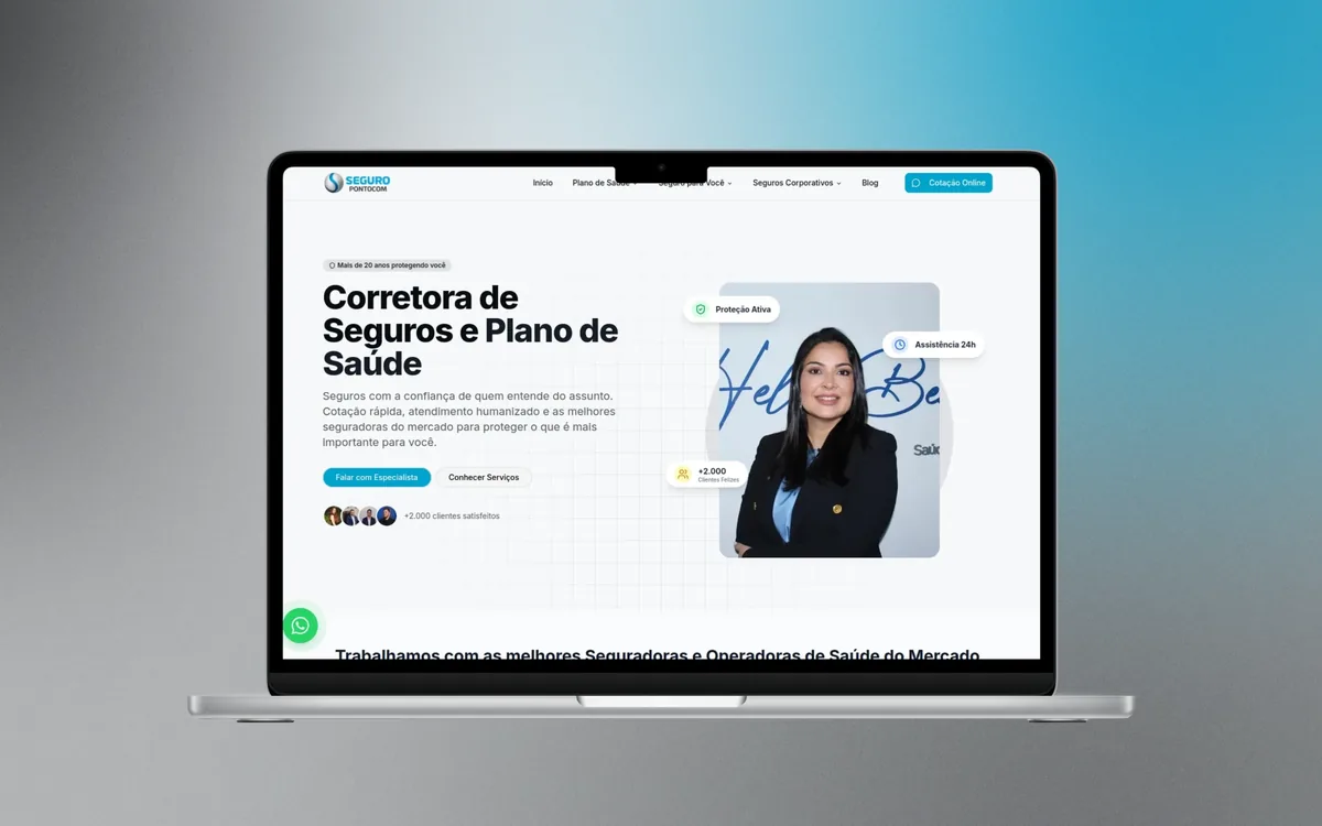 Site criado para Seguro.com